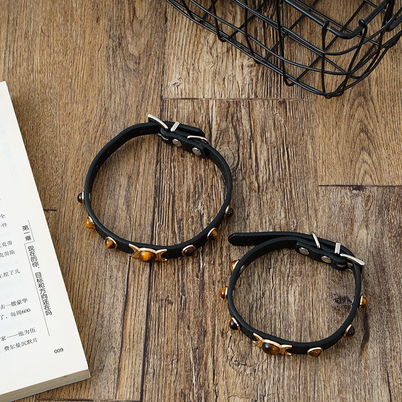 Collier pour Chat en Cuir Souple – Image 2