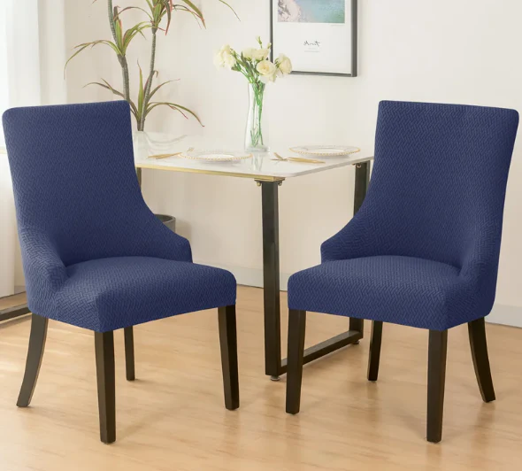 Housse de chaise Inclinée Bleu Marine – Image 2