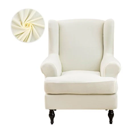 Housse fauteuil à Oreilles Ivoire