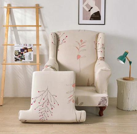 Housse fauteuil Crapaud Fleurie Crème – Image 2