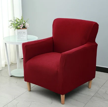 Housse fauteuil Scandinave Rouge – Image 2