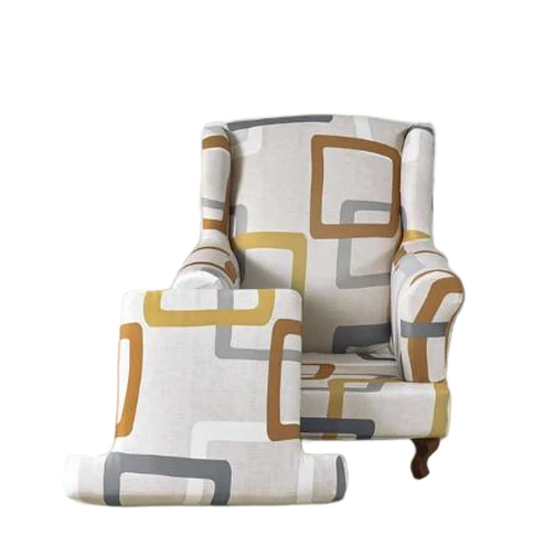 Housse fauteuil Crapaud Géométrique Marron